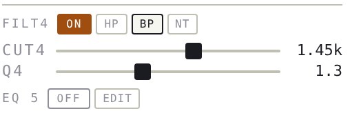 FILT4 bandpass on track 2
